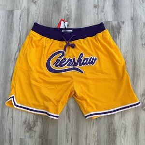 Nipsey Hussle x Kobe Bryant Men's 2XL Athletic Shorts - Yellow and Purple